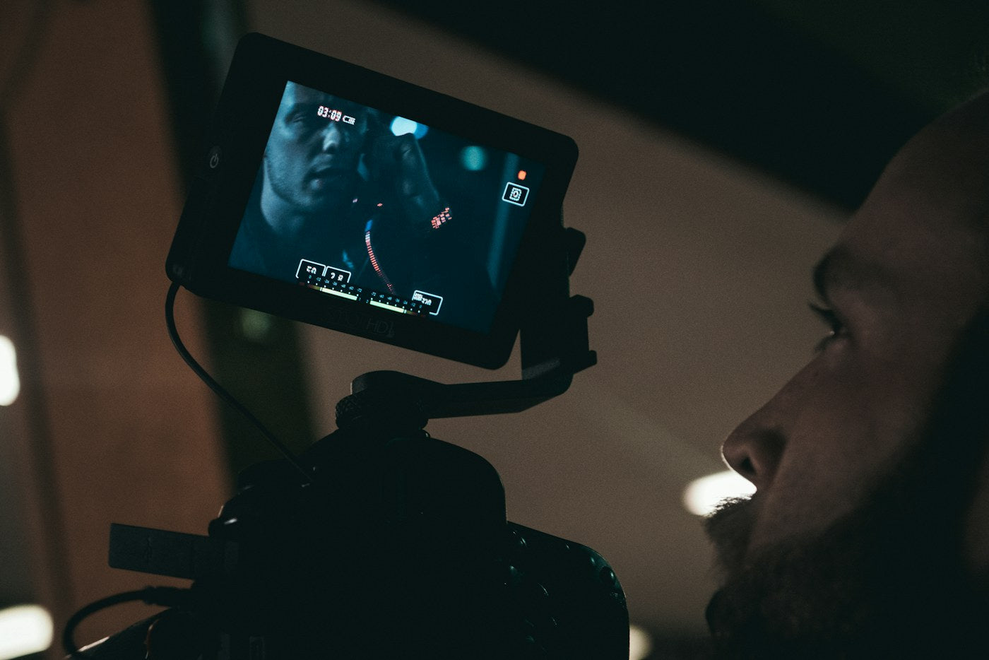 Creative editor working in a studio